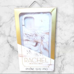 Rachel Apple Iphone Case 12 pro Full Protection NWT Marble Gold White New